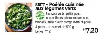 Thiriet Poêlée cuisinée aux légumes verts offre