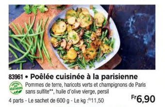 Thiriet Poêlée cuisinée à la parisienne offre