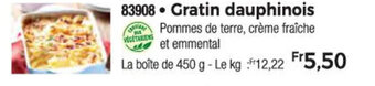 Thiriet Gratin dauphinois offre