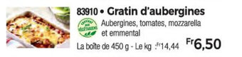 Thiriet Gratin d'aubergines offre