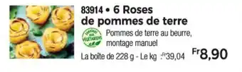 Thiriet 6 Roses de pommes de terre offre
