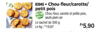 Thiriet Chou-fleur/carotte/ petit pois offre