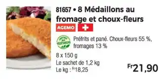 Thiriet 8 Médaillons au fromage et choux-fleurs offre