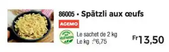 Thiriet Spätzli aux œufs offre