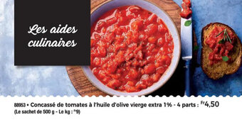 Thiriet Concassé de tomates à l'huile d'olive vierge extra 1% offre