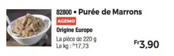 Purée de Marrons