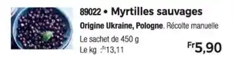 Thiriet Myrtilles sauvages offre