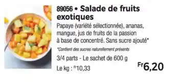 Thiriet Salade de fruits exotiques offre