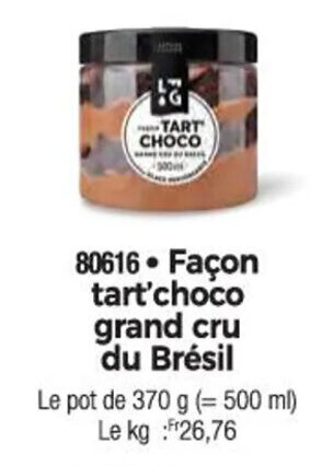 Thiriet Façon tart'choco grand cru du Brésil offre