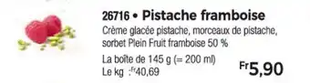 Thiriet Pistache framboise offre