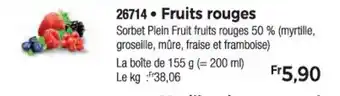Thiriet Fruits rouges offre