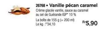 Thiriet Vanille pécan caramel offre