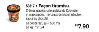 Thiriet Façon tiramisu offre
