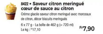 Thiriet Saveur citron meringué cœur de sauce au citron offre