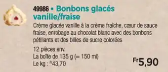 Thiriet Bonbons glacés vanille/fraise offre