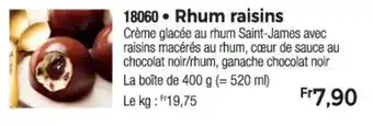 Thiriet Rhum raisins offre