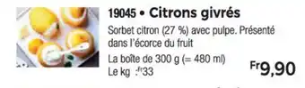 Thiriet Citrons givres offre