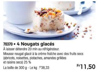 Thiriet 4 Nougats glacés offre