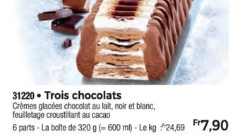 Thiriet Trois chocolats offre