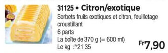 Thiriet Citron/exotique offre