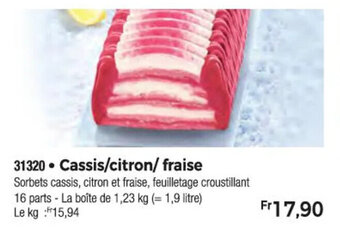 Thiriet Cassis/citron/ fraise offre
