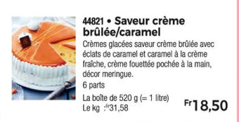 Thiriet Saveur crème brûlée/caramel offre