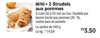 Thiriet 2 Strudels aux pommes offre