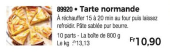 Thiriet Tarte normande offre