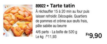 Thiriet Tarte tatin offre