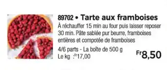Thiriet Tarte aux framboises offre