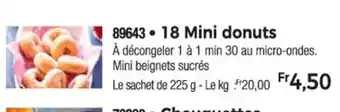 Thiriet 89643 18 Mini donuts offre