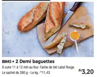 Thiriet 89443.2 Demi baguettes offre