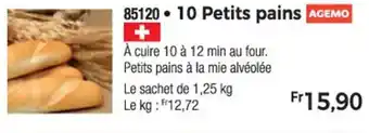 Thiriet 85120 10 Petits pains AGEMO offre