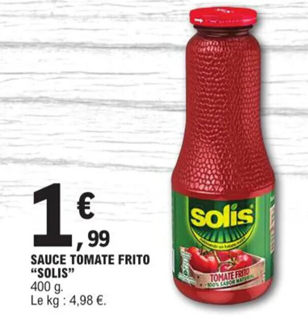 Promo SAUCE TOMATE FRITO "SOLIS" chez E.Leclerc