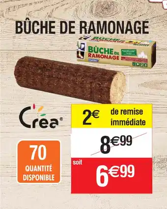 Cora x Carrefour BÛCHE DE RAMONAGE offre