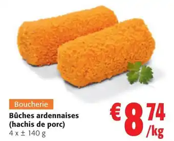 Colruyt Bûches ardennaises (hachis de porc) 4 x ±140 g offre