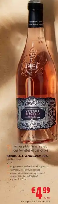 Salento I.G.T. Verso Rosato 2022 Puglia - Italie