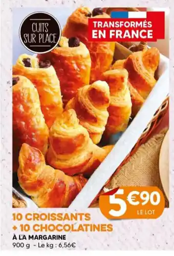 E.Leclerc 10 CROISSANTS +10 CHOCOLATINES offre