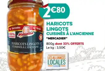 E.Leclerc HARICOTS LINGOTS CUISINÉS À L'ANCIENNE offre