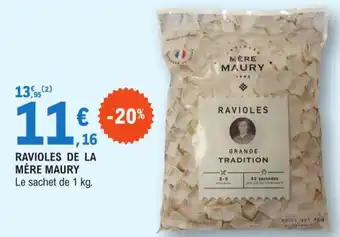 E.Leclerc RAVIOLES DE LA MÈRE MAURY offre
