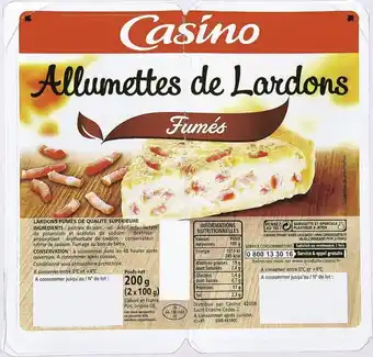 Géant Casino Allumettes de Lardons Fumés offre