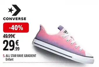 Intersport 5. ALL STAR RAVE GRADIENT Enfant offre