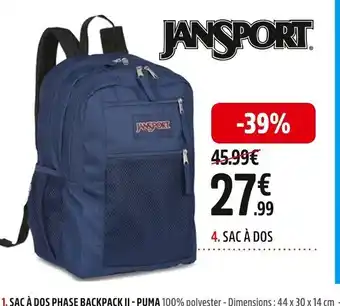 Intersport 4. SAC À DOS offre