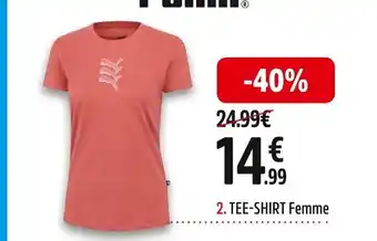 Intersport PUMA. 2. TEE-SHIRT Femme offre