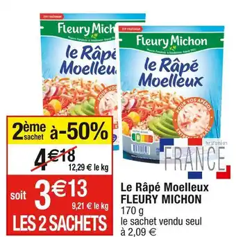 Cora x Carrefour Fleury michon le râpé moelleux offre