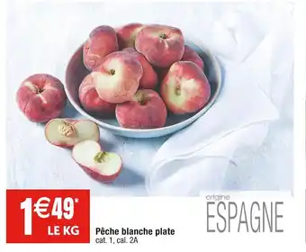 Cora x Carrefour Pêche blanche plate offre