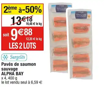 Alpha bay pavés de saumon sauvage