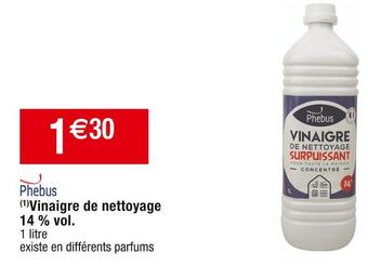 Cora x Carrefour Phebus vinaigre de nettoyage offre