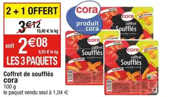 Cora x Carrefour Cora coffret de soufflés offre