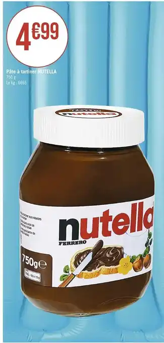Casino Supermarchés Nutella pâte à tartiner offre